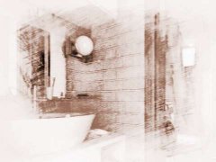 专题图片:家装装修风水大门正对厕所门